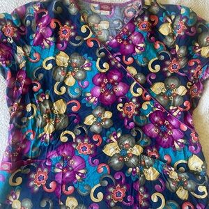 Colorful Floral Women's Top